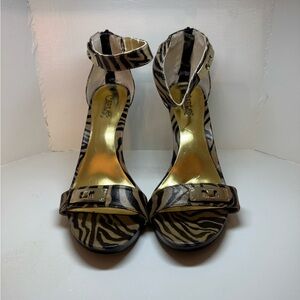 Chic Zebra Print Women's Heels